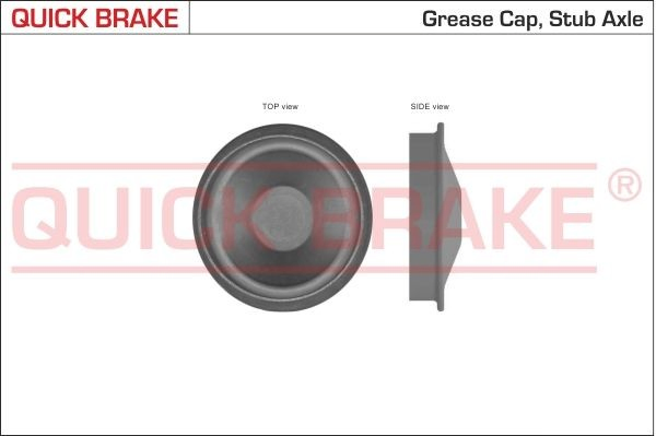 9828 Quick Brake Tapa de cubo de rueda